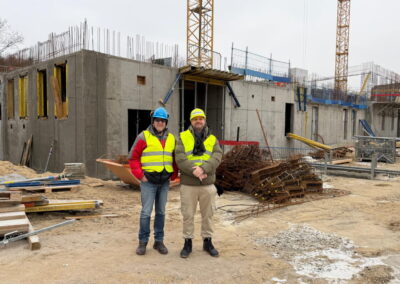 Kontrolní den na stavbě bytů RANTA Barrandov, Praha 5 – leden 2026. P1